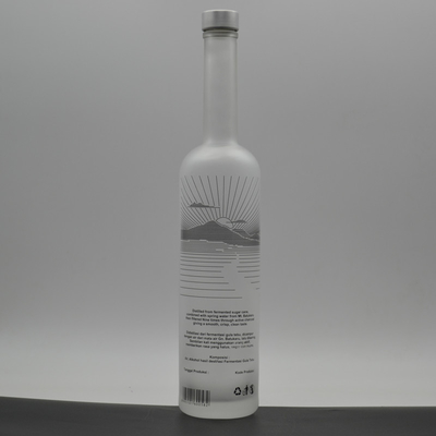 Material do colarinho Vidro Impressão personalizada Espiritos congelados garrafas de vodka Ciroc 700ml 750ml