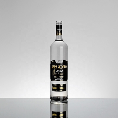 Material do colarinho Vidro Impressão personalizada Espiritos congelados garrafas de vodka Ciroc 700ml 750ml