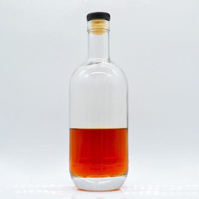 Garrafas de whisky de cortiça de vodka personalizadas com cilindro extra de pedra 750 ml garrafa de vidro