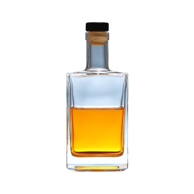 Logotipo personalizado garrafa de whisky de vidro de 500 ml para vodka gin vinho de frutas garrafa Decal Mountain