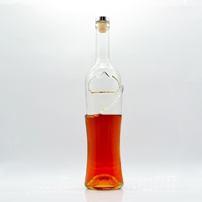 Manuseio de superfície Decal Custom Made Extra Flint Whisky garrafa 500ml 700ml 750ml e 1L