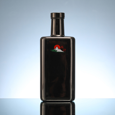 Super Flint Glass 500ml garrafa para Whisky Mountain Vodka Gin Design e material em branco