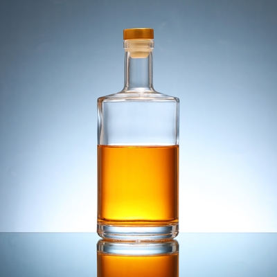 50 ml 100 ml 200 ml 500 ml 750 ml Garrafa de vidro Baijiu de luxo Garrafa de whisky Gin para bebida
