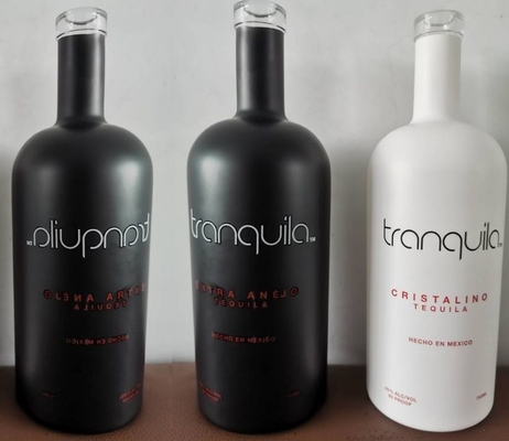 Condições EXW vidro de cristal 750ml 700ml 500ml tequila gin vinho bebidas alcoólicas rum vodka whisky garrafa de vidro