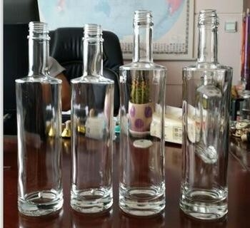 Super Flint Glass 70cl 1Litro Garrafa de vidro de boca larga para bebidas alcoólicas Liquor Transparente Vazio