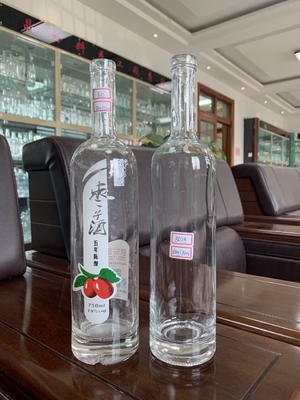Super Flint Glass 70cl 1Litro Garrafa de vidro de boca larga para bebidas alcoólicas Liquor Transparente Vazio