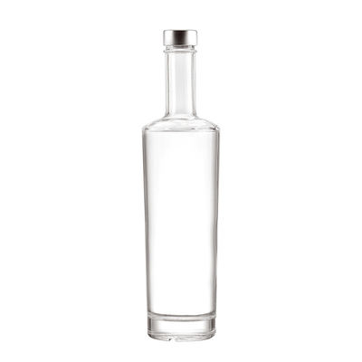 Material de vidro Super Flint Garrafas de licor quadradas escuras para OEM/ODM 200ml 500ml 750ml 1L