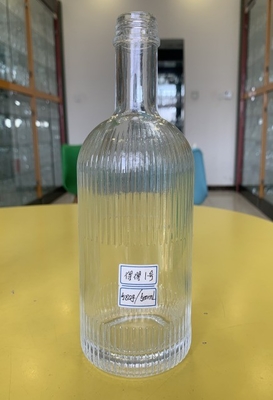 Garrafa de cortiça redonda personalizada para Tequila Licor Whiskey 1L 750ml 700ml 500ml 34oz Capacidade