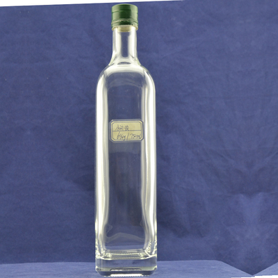 Garrafas de vidro vazias para bebidas alcoólicas e vinhos 500 ml 750 ml 1000 ml em forma redonda