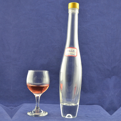 Garrafas de vidro vazias para bebidas alcoólicas e vinhos 500 ml 750 ml 1000 ml em forma redonda