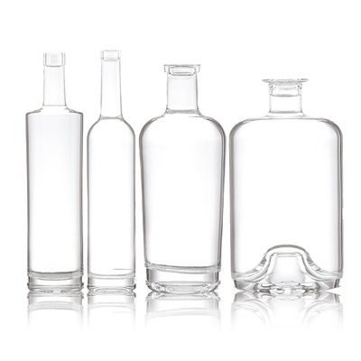 Material de base Super Flint Material de vidro 750 ml Vodka Vazio Espíritos Garrafa de vidro
