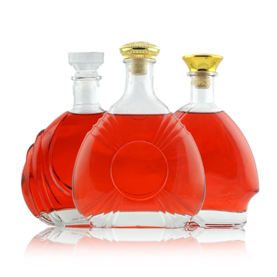Material de base Super Flint Material de vidro 750 ml Vodka Vazio Espíritos Garrafa de vidro
