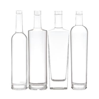 Material de base Super Flint Material de vidro 750 ml Vodka Vazio Espíritos Garrafa de vidro