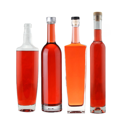 Material de base Super Flint Material de vidro 750 ml Vodka Vazio Espíritos Garrafa de vidro