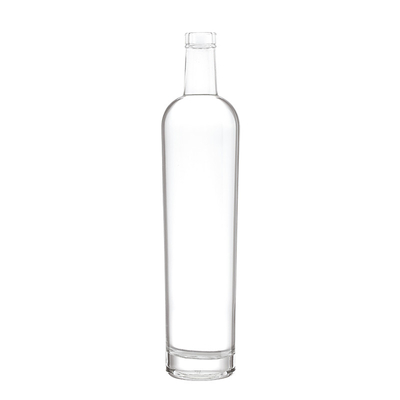Liquor vazio claro 750 ml Garrafas de vinho de vidro 700 ml Feitas de material de vidro Super Flint