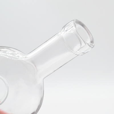 500 ml de capacidade Material branco cristalino garrafa de vidro vazia para vodka uísque vinho a granel