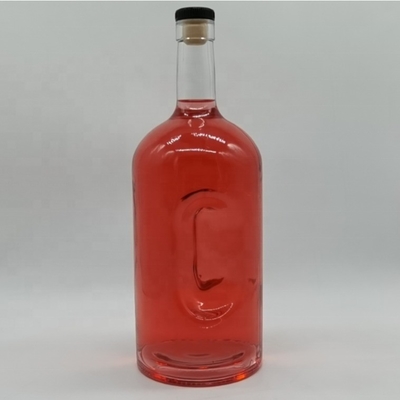 Garrafa vazia de vidro Super Flint personalizada para 1750 ml de Whisky Spirit na Califórnia
