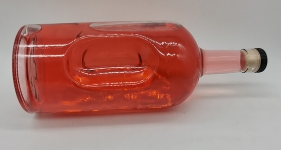 Garrafa vazia de vidro Super Flint personalizada para 1750 ml de Whisky Spirit na Califórnia