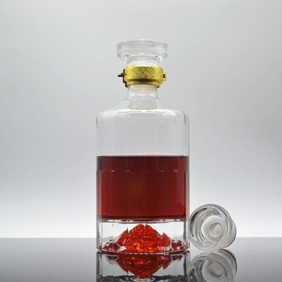 Tipo de vedação de cortiça 750 ml garrafas de vidro vazias para licor de luxo em material de super flint