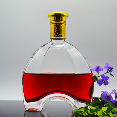 Venda de garrafas de vidro 750ml Espiritos Super Flint congelados vazios Garrafas de licor com tampa de cortiça