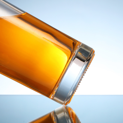 A garrafa de vidro super do sílex para o costume da bebida alcoólica faz sob medida T/T Paypal Western Union