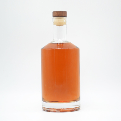 Garrafas de vidro de super flint certificadas ISO14001 para fabricação de XO/Brandy/Whisky/Vodka