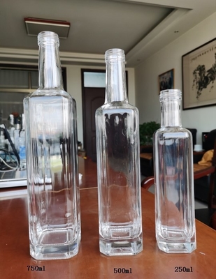 500 ml de óleo de oliva Liquor Espiritoso Vazio 700 ml 750 ml de Vodka Negra Whiskey Garrafas de vidro