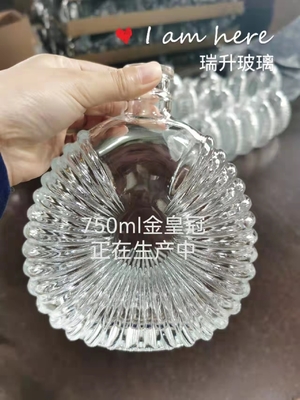 500 ml de óleo de oliva Liquor Espiritoso Vazio 700 ml 750 ml de Vodka Negra Whiskey Garrafas de vidro