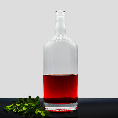 Pistola de Whiskey em forma de gelo azul-claro em forma de 700 ml garrafa de gin vazia de 500 ml para álcool