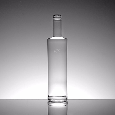 Outro processo de gelo profundo Material de vidro de pedra alta Garrafa de vidro de brandy 750 ml/1000 ml/1L
