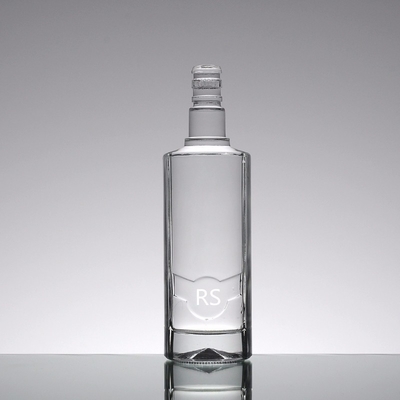 Outro processo de gelo profundo Material de vidro de pedra alta Garrafa de vidro de brandy 750 ml/1000 ml/1L