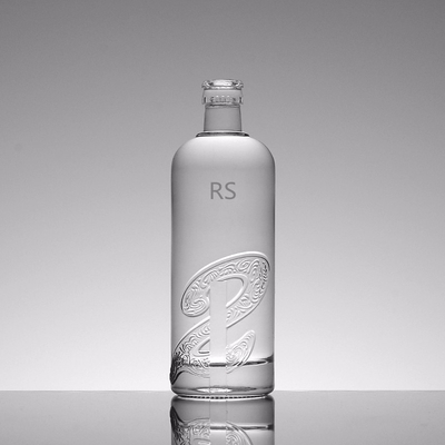 Outro processo de gelo profundo Material de vidro de pedra alta Garrafa de vidro de brandy 750 ml/1000 ml/1L