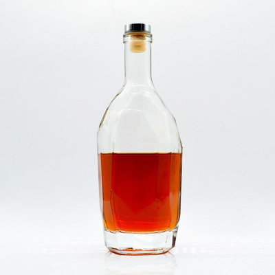 375 ml Extra Flint Clear Glass Bottles for Whisky Vodka Gin Cork Sealing Type Bulk Em Vazio