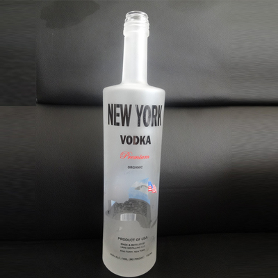 Corpo de vidro cilindro vazio Espírito 750 ml Whisky Vodka garrafa de licor gelado 700 ml 500 ml