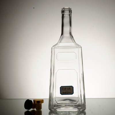 Super Flint Material de vidro Vidro Vodka Brandy Rum garrafa de licor para mulheres Corpo em forma