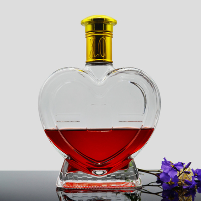 Forma personalizada garrafa de azeite de oliva 500 ml Marca de gelo branco Gin 750 ml álcool alcoólico garrafas de molho de vidro