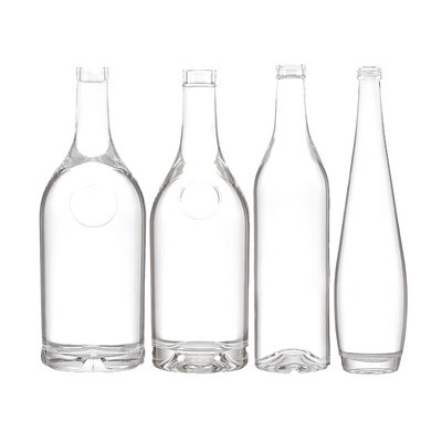 Rótulos metálicos claros personalizados de 750 ml para rum uísque vodka gin bebidas alcoólicas garrafa de vidro