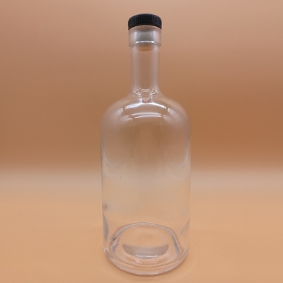 Super Flint Material de vidro Vidro Vodka Brandy Rum garrafa de licor para mulheres Corpo em forma