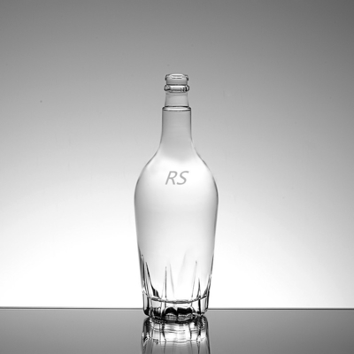 Manuseio da superfície de decal 750 ml Garrafas de vidro claras para vinho Limoncello Liquor