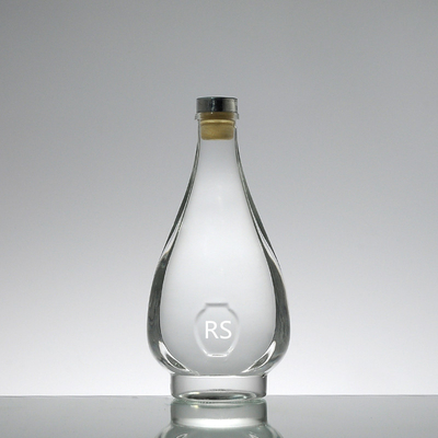 Manuseio da superfície de decal 750 ml Garrafas de vidro claras para vinho Limoncello Liquor