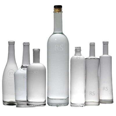 Garrafas vazias de rum Gin Whisky Vodka Super Flint Melhor para rum 500ml 750ml Capacidade