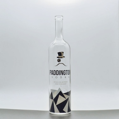 Material do colar Super Flint Glass Bottle para embalagens personalizadas de bebidas alcoólicas e bebidas espirituosas