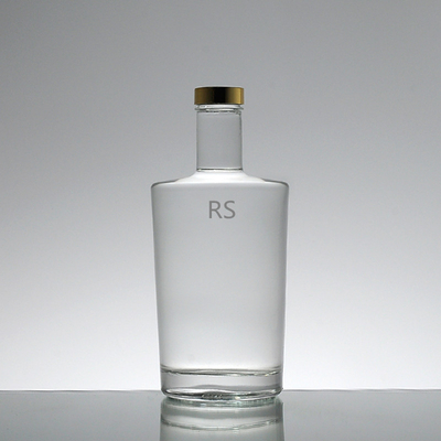 Garrafas de vidro transparente congeladas com tampas de parafuso para vinho e brandy