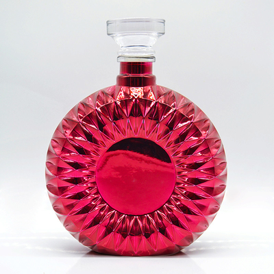 Garrafa de vidro Super Flint para Brandy de cortiça de sellamento de alta transparência Tipo direto
