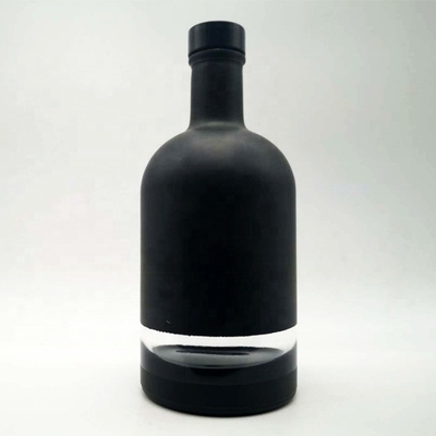 Garrafa de vidro Super Flint para Brandy de cortiça de sellamento de alta transparência Tipo direto