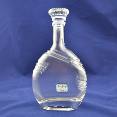 Garrafa de tequila personalizada com material de vidro transparente e tempo de entrega rápido 20-30 dias