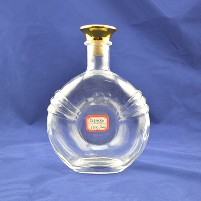 Garrafa de tequila personalizada com material de vidro transparente e tempo de entrega rápido 20-30 dias