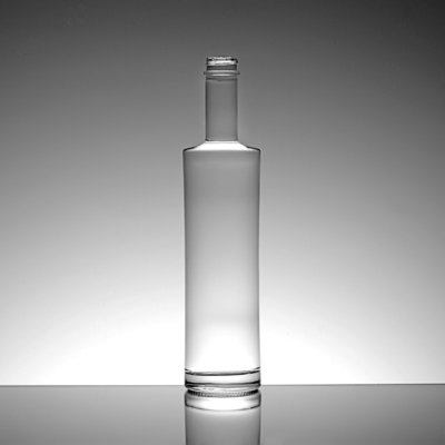 Material de vidro de pedra alta 700 ml garrafa de espírito vazio de pescoço comprido para uísque 375 ml