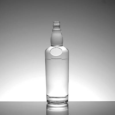 Material de vidro de pedra alta 700 ml garrafa de espírito vazio de pescoço comprido para uísque 375 ml