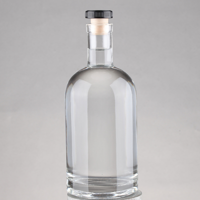 Cristal Branco 500ml 700ml 750ml Super Flint Vidro Vazio Rum Limpo Garrafa de Liquor Designer